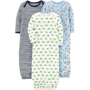 Simple Joys by Carter's Baby Boys' Cotton Sleeper Gown, Pack of 3