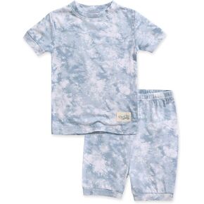 VAENAIT BABY Infant Toddler Kids Junior Soft Bamboo Pajamas Tie Dye Short Summer Pjs 2pcs Set 6M-12Y in Saudi Arabia