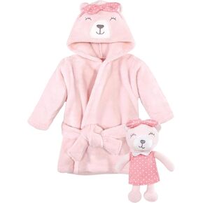Hudson Baby unisex-baby Plush Bathrobe and Toy Set in Saudi Arabia
