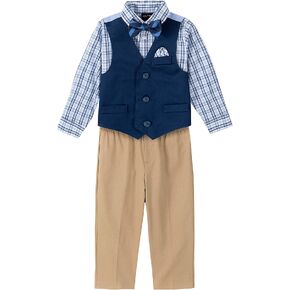 Nautica Baby Boys' 4-Piece Set with Dress Shirt, Vest, Pants, and Tie in Saudi Arabia