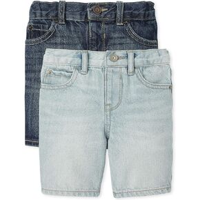 The Children's Place Baby Toddler Boys Shorts, Denim Multi 2-Pack, 12-18 Months in Saudi Arabia
