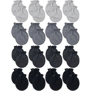 16 Pairs Newborn Baby Cotton Mittens No Scratch Gloves Unisex Newborn Mittens for baby Boys Girls 0-6 Months in Kuwait
