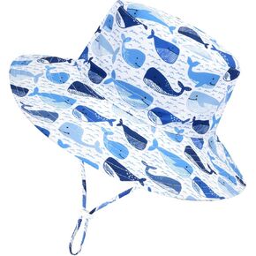 Sarfel Baby Sun Hat Summer Baby Boy Hats UPF 50+ Sun Protection Toddler Hat Bucket for Baby Girl Adjustable Kid Cap in Kuwait