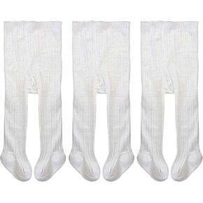 EPEIUS Baby Girls Tights Cable Knit Leggings Stockings Cotton Pantyhose for Newborn Infants Toddlers 3/6 Pack in Kuwait