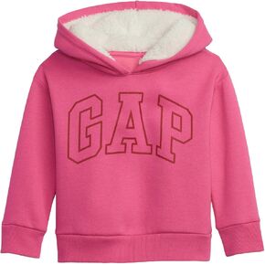 GAP Baby Girl's Logo Sherpa Hoodie Hooded Sweatshirt in Saudi Arabia