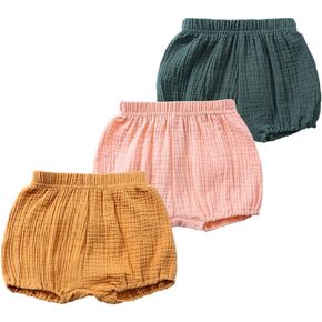 ZFTTZYMX Baby Girls Ruffle Bloomer Shorts Toddler Cute Cotton Linen Panty Diaper Covers in Saudi Arabia