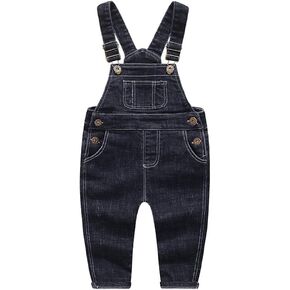 KIDSCOOL SPACE Baby & Little Boys/Girls Blue & Black Denim Overalls,Jean Workwear in Saudi Arabia