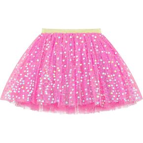 Toddler Girls Layered Tutu Skirt Sparkling Sequin Tulle Dance Skirts in Saudi Arabia