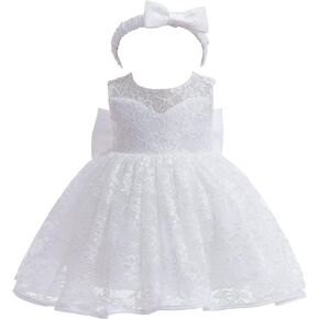 Moon Kitty Baby Girl Dress Christening Baptism Gowns Flower Girl Dress