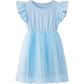 Toddler Baby Girl Tutu Tulle Dress Sleeveless Fluffy Cute Party Sundress in Saudi Arabia