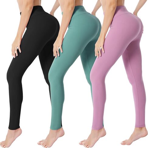 VALANDY High Waisted Leggings for Women Buttery Soft Stretchy Tummy Control Workout Yoga Running Pants One&Plus Size in Saudi Arabia