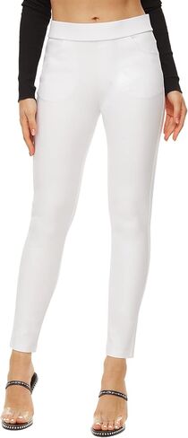Ginasy Dress Pants for Women Business Casual Stretch Pull On Work Office Dressy Leggings Skinny Trousers with Pockets in Saudi Arabia