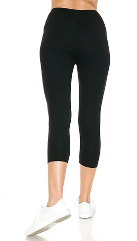 Leggings Depot High Waisted Leggings for Women Buttery Smooth & Soft Women's Solid Yoga - Reg, Plus, 1X3X, 3X5X in Saudi Arabia