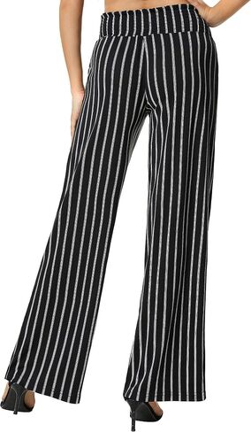 Urban CoCo Women's Boho Palazzo Pants Wide Leg Beach Pants High Waisted Lounge Pants with Pockets in Saudi Arabia