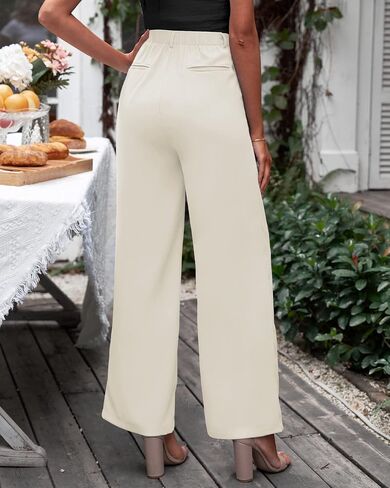 GRAPENT Wide Leg Pants for Women Work Business Casual High Waisted Dressy Pants Flowy Trousers Office in Saudi Arabia