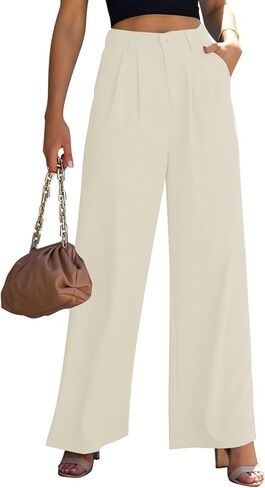 GRAPENT Wide Leg Pants for Women Work Business Casual High Waisted Dressy Pants Flowy Trousers Office in Saudi Arabia