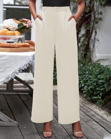 GRAPENT Wide Leg Pants for Women Work Business Casual High Waisted Dressy Pants Flowy Trousers Office in Saudi Arabia