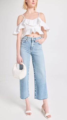 AG Adriano Goldschmied Women's Saige Wide Leg Jeans in Saudi Arabia