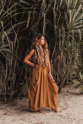 Thaluta Women's Maxi Boho Skirt with Pockets Bohemian Organic Cotton Hippie Gypsy in Saudi Arabia