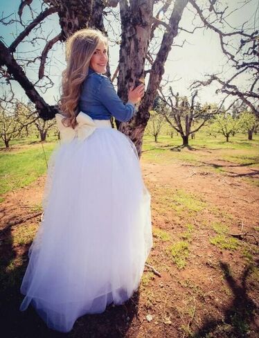EllieHouse Womens Long Tutu Party Evening Tulle Skirt PC05 in Saudi Arabia