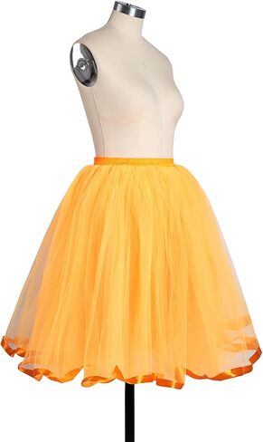 MisShow Womens Rainbow Tutu Skirt Layered Tulle Skirt Girls Colorful Halloween Costumes Tutu in Saudi Arabia