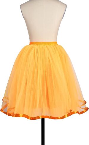 MisShow Womens Rainbow Tutu Skirt Layered Tulle Skirt Girls Colorful Halloween Costumes Tutu in Saudi Arabia