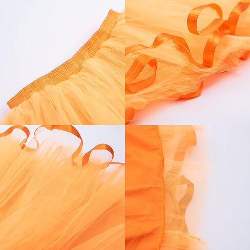 MisShow Womens Rainbow Tutu Skirt Layered Tulle Skirt Girls Colorful Halloween Costumes Tutu in Saudi Arabia