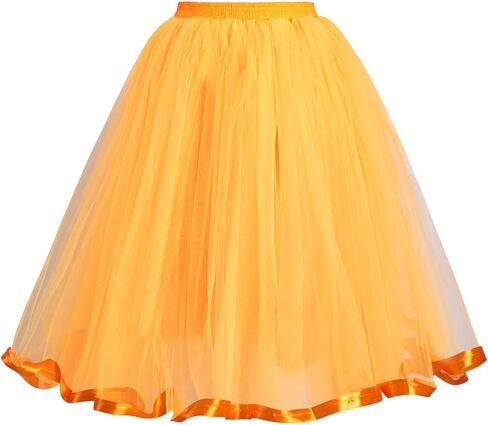 MisShow Womens Rainbow Tutu Skirt Layered Tulle Skirt Girls Colorful Halloween Costumes Tutu in Saudi Arabia