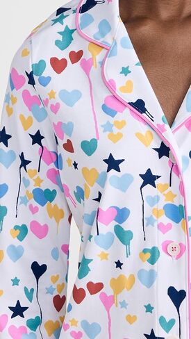 قميص بولو نسائي من Roller Rabbit X Kerri Rosenthal Starry Starry Love بأكمام طويلة in Kuwait