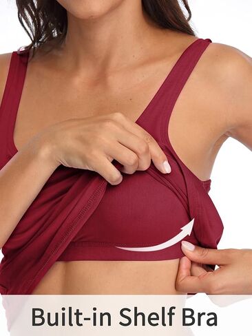 V FOR CITY Women's Cotton Tank Top with Shelf Bra Adjustable Wider Strap Camisole Basic Cami Tanks in Saudi Arabia