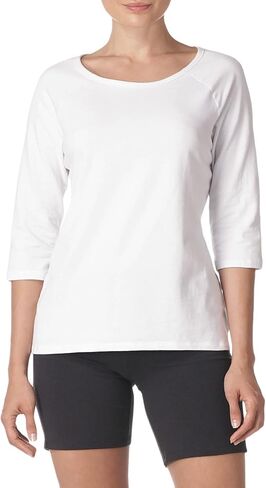 Hanes Women's Raglan Sleeve Tee, Women’s Stretch Cotton Tee, Women’s Crewneck Tee in Saudi Arabia