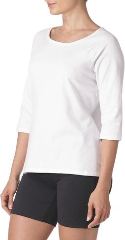 Hanes Women's Raglan Sleeve Tee, Women’s Stretch Cotton Tee, Women’s Crewneck Tee in Saudi Arabia