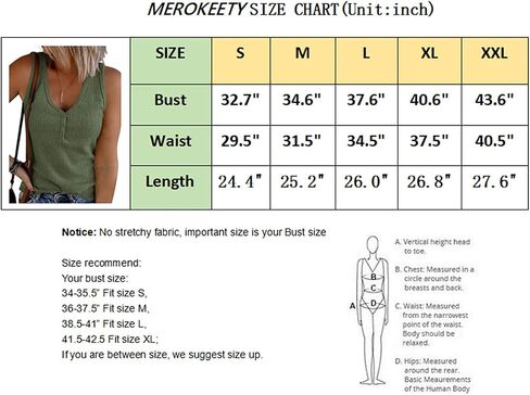 MEROKEETY Womens V Neck Tank Tops Summer Sleeveless Ribbed Button Casual Henley Shirts in Saudi Arabia