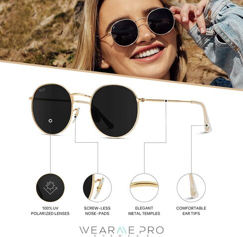 WearMe Pro - Reflective Lens Round Trendy Sunglasses in Saudi Arabia