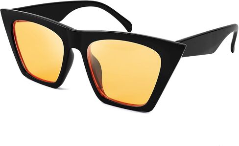 FEISEDY Vintage Square Cat Eye Sunglasses Women Trendy Cateye Sunglasses B2473 in Saudi Arabia