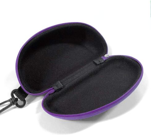 alladaga 3 Pack Zipper Shell Eyeglasses and Sunglasses Case with Plastic Carabiner Hook in Kuwait