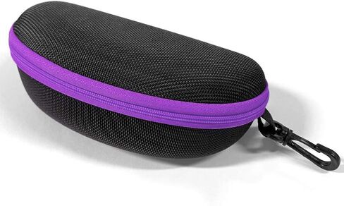 alladaga 3 Pack Zipper Shell Eyeglasses and Sunglasses Case with Plastic Carabiner Hook in Kuwait