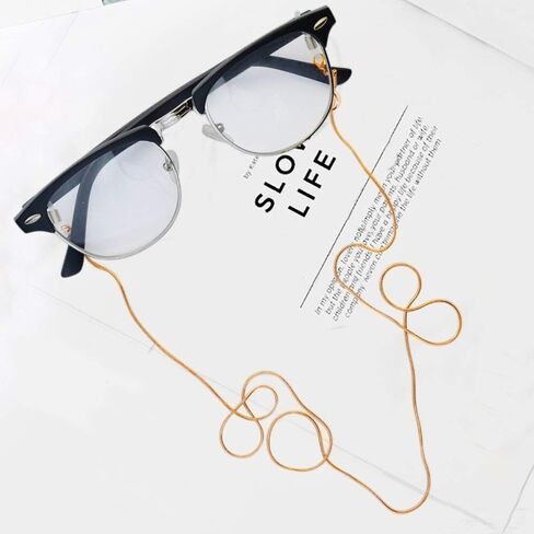 Jmkcoz Stainless Steel Eyeglass Holder Chain 80cm Eyeglass Necklace Chain in Saudi Arabia