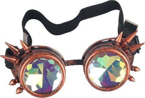 نظارات كاليدوسكوب رايف بألوان قوس قزح كريستالية Steampunk… in Kuwait