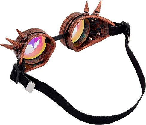 نظارات كاليدوسكوب رايف بألوان قوس قزح كريستالية Steampunk… in Kuwait