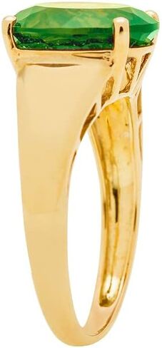 خاتم جين آند غريس من الذهب الأصفر عيار 14 قيراط من الزبرجد الأصلي للنساء in Kuwait