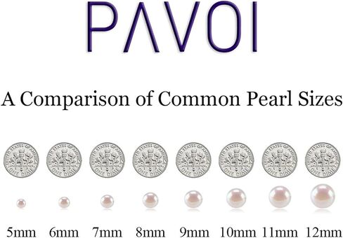 PAVOI Sterling Silver Round White Simulated Shell Pearl Necklace Strand | Pearl Choker Necklace | Jewelry for Women in Saudi Arabia