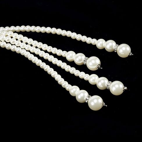 BABEYOND Long Pearl Necklace Faux Pearls Necklace Set Beaded Long Pearls Necklace 1920s Gatsby Costume Jewelry in Saudi Arabia