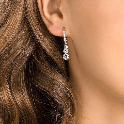 Swarovski Attract Trilogy Crystal Necklace and Earrings Jewelry Collection in Saudi Arabia
