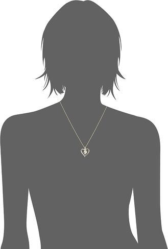 Amazon Collection Diamond 3 Stone Pendant Necklace (1/4 cttw), 18" in Saudi Arabia