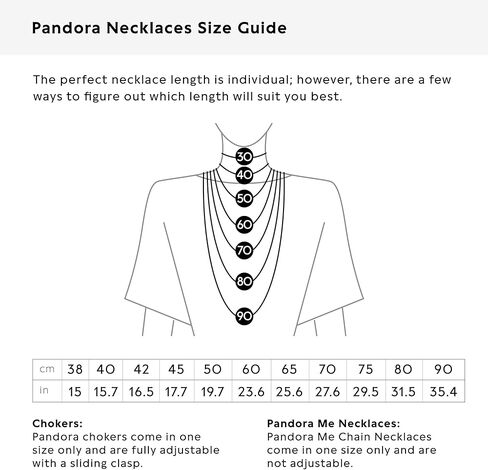 PANDORA Jewelry Sparkling Infinity Collier Necklace for Women - Sterling Silver with Cubic Zirconia - 19.7" in Kuwait