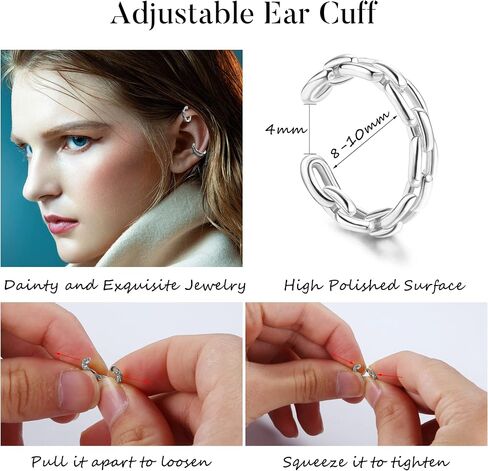 HAIAISO 18 Pcs Gold Ear Cuffs for Women Non Piercing Adjustable Ear Cuff Earrings Clip On Cartilage Helix Wrap Ear Jewelry Set in Saudi Arabia
