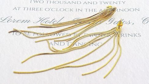FUTIMELY Long Tassel Dangle Drop Earrings for Woman Teen Girls,Silver/Gold Punk Sleek Metal Chain Earrings Wedding Bridesmaid Jewelry in Saudi Arabia