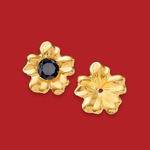 Ross-Simons 14kt Yellow Gold Flower Petal Earring Jackets in Kuwait