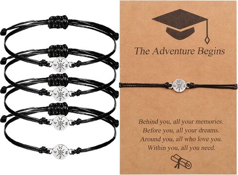 GBTBYS 5 PCS Graduation Bracelet Gifts for Her Him, 2023 Graduate College High School Inspirational Gifts for Women Girls in Saudi Arabia